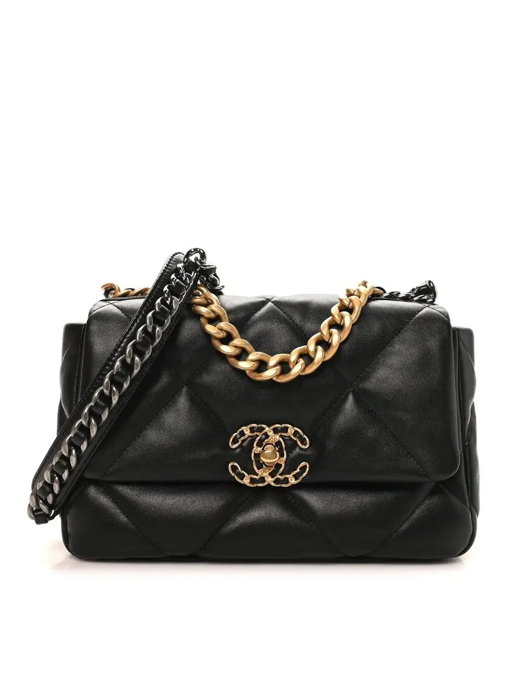 Lambskin Quilted Medium Chanel 19 Flap #300543C54B